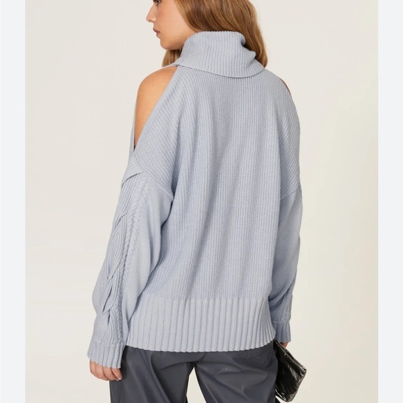 Jonathan Simkhai Blue Chloe Sweater - Picture 2 of 15